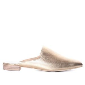 STUART WEITZMAN Mulearky Gold Slides